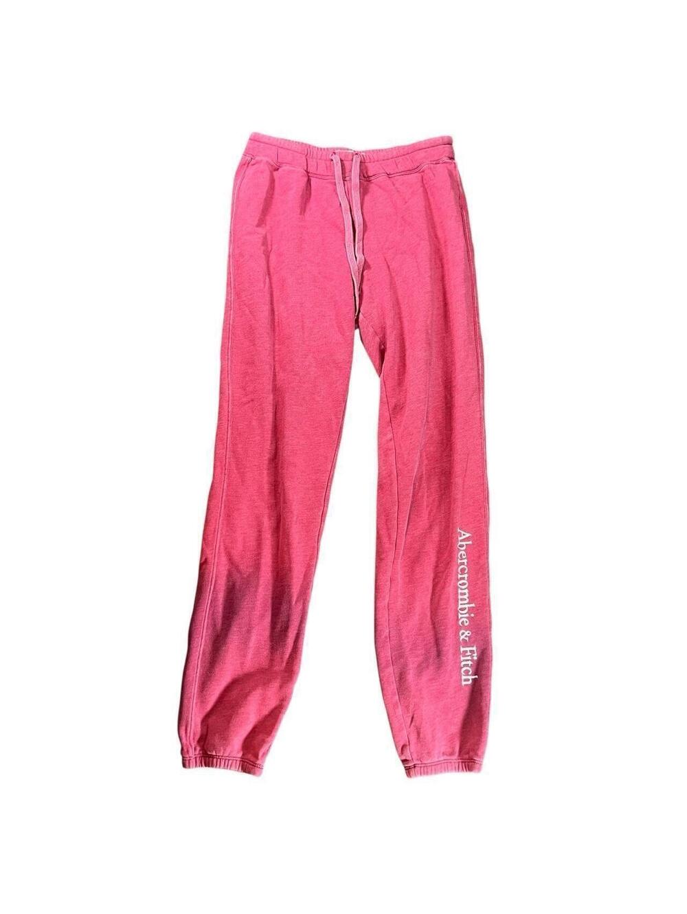 Vintage Abercrombie & Fitch Red Drawstring Sweatpants